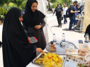 غرفه‌ی جشنواره دانشجویی غذای ملی و بین المللی در دانشگاه علامه طباطبائی