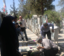برگزاری مراسم غبارروبی از مزار شهدای دانشگاه علامه طباطبائی در گلزار شهدای بهشت زهرا