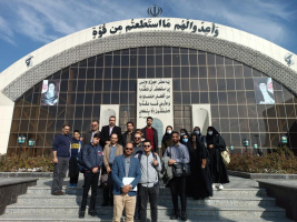 جمعی از دانشجویان، کارکنان و اساتید دانشگاه علامه طباطبائی از نمایشگاه دستاوردهای علمی، دفاعی و موشکی پارک هوا فضا بازدید کردند