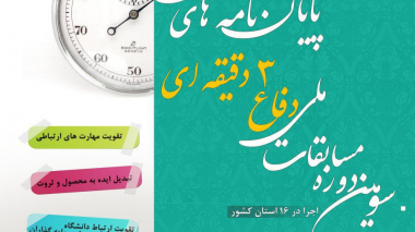 برگزاری سومین دوره‌ مسابقات ملی دفاع سه دقیقه‌ای پایان‌نامه‌های دانشجویی