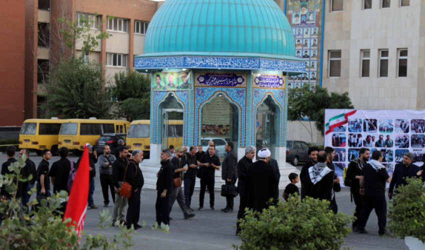 دانشگاه علامه طباطبائی میزبان عزاداران دانشگاهی مراسم وداع و تشییع رهبر شهید انقلاب بود