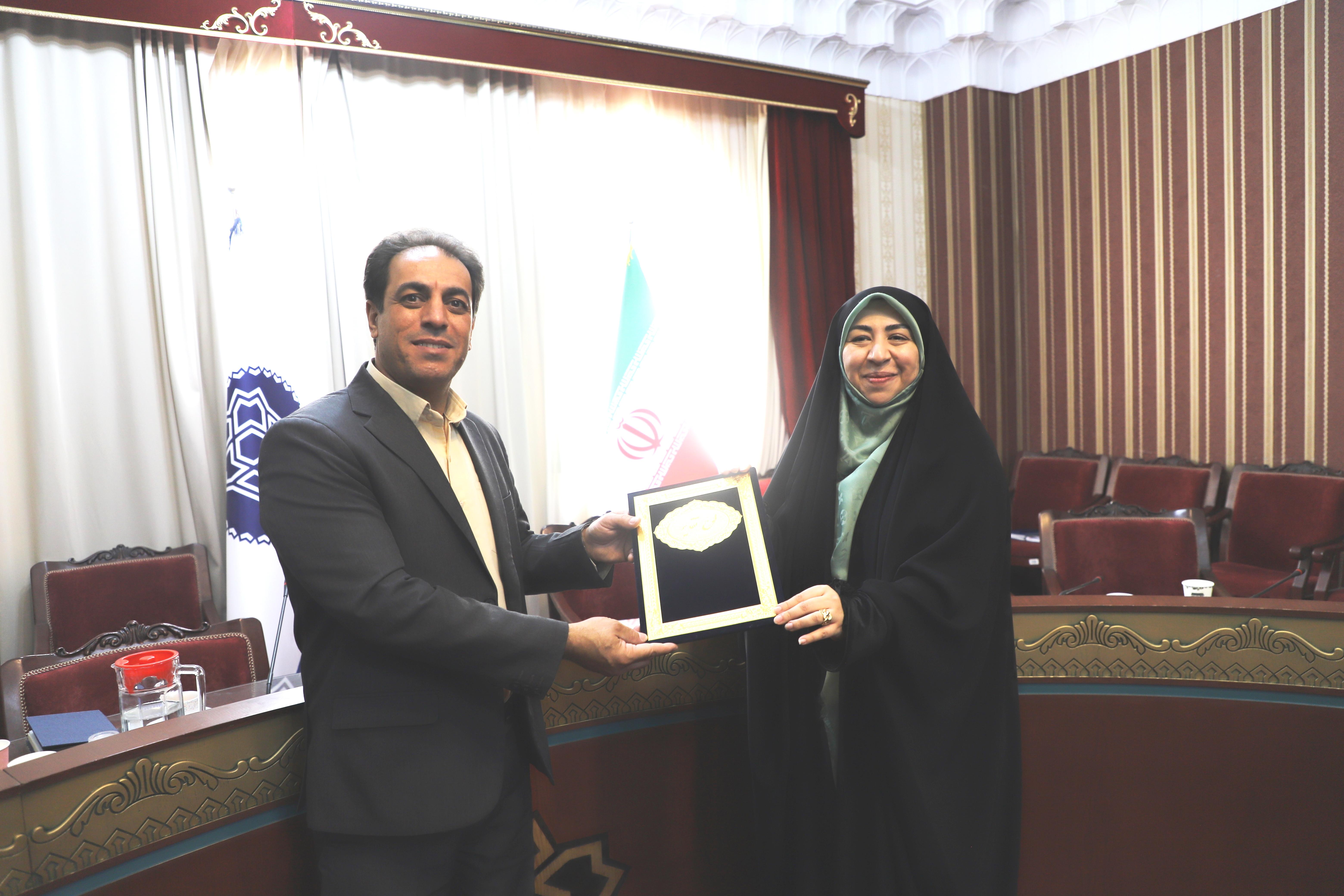 مراسم معارفۀ سرپرست حوزۀ امور عمومی معاونت فرهنگی و اجتماعی
