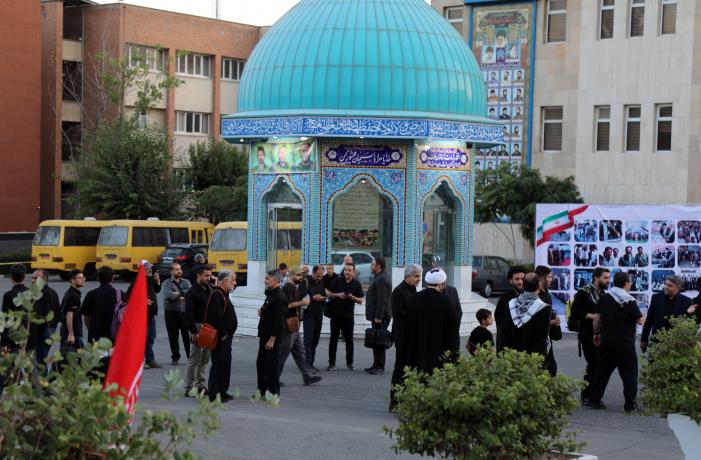 دانشگاه علامه طباطبائی میزبان عزاداران دانشگاهی مراسم وداع و تشییع رهبر شهید انقلاب بود